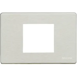 BTicino 503/23A/X — Cover Plate Matix 2 Modules, IP20, Grey, 118×80×7mm BTicino 503/23A/X — Cover Plate Matix 2 Modules, IP20, Grey, 118×80×7mm