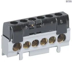 Legrand 004816 — Terminal Block DISTRIBUTION ACCESSORIES 62 mm, Black, 1P, 125 A, 5-Output
