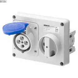 GEWISS GW66115 — Industrial Socket 32a 230v 2p+e Ip67 6h GEWISS GW66115 — Industrial Socket 32a 230v 2p+e Ip67 6h
