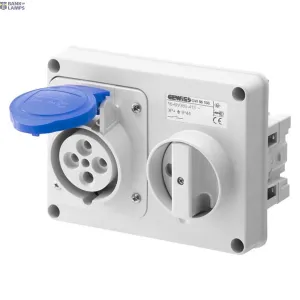 GEWISS GW66115 — Industrial Socket 32a 230v 2p+e Ip67 6h GEWISS GW66115 — Industrial Socket 32a 230v 2p+e Ip67 6h