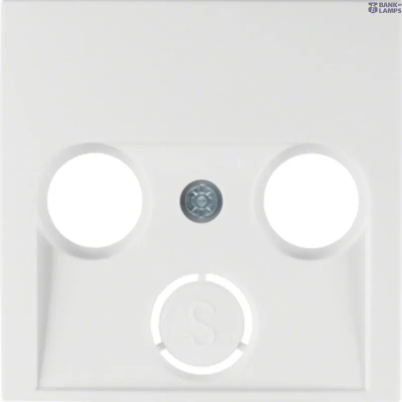 Berker Antenna socket Centre plate 2-/3-hole socket, S.1/B.3/B.7 12038989