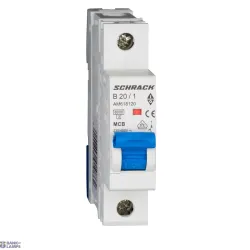 SCHRACK AM618120-- — Miniature Circuit Breaker AMPARO 6kA, B 20A, 1P SCHRACK AM618120-- — Miniature Circuit Breaker AMPARO 6kA, B 20A, 1P
