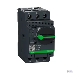 Schneider Electric GV2P08 — Motor Protection Circuit Breaker TeSys GV2, 3P, 4 A, 100 kA, Screw Terminals, 690 V AC, Rotary Handle, Thermal–magnetic Schneider Electric GV2P08 — Motor Protection Circuit Breaker TeSys GV2, 3P, 4 A, 100 kA, Screw Terminals, 690 V AC, Rotary Handle, Thermal–magnetic