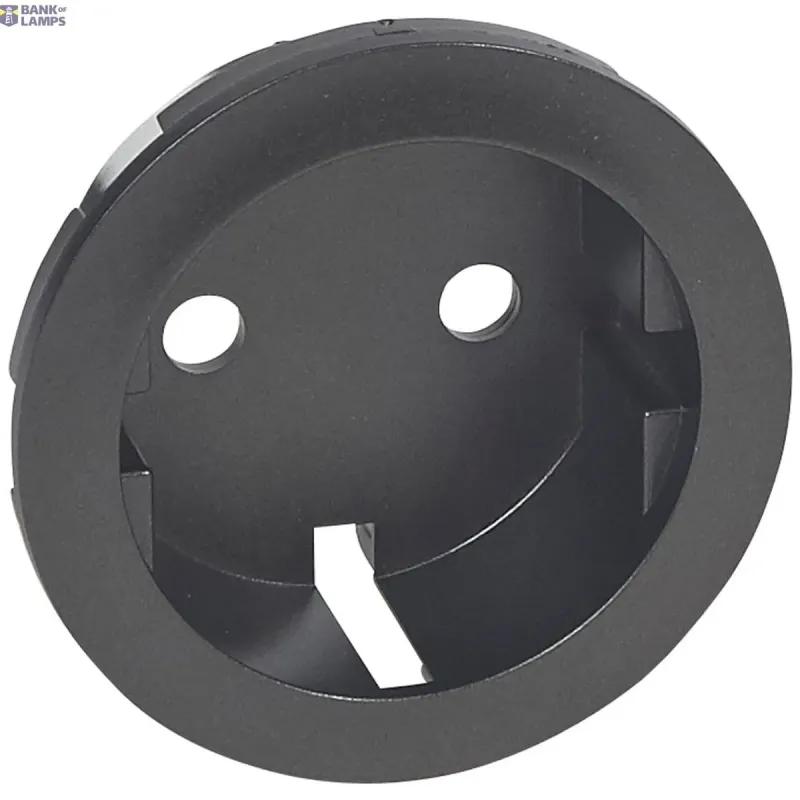 Legrand Schuko Socket Outlet 2P+E, Graphite, 53×53×23mm 067931