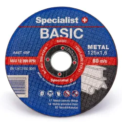 SPECIALIST+ Metal Cutting disks BASIC, 125 x 1.6 x 22 mm