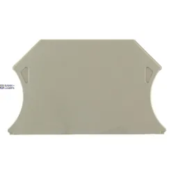 Weidmüller 1050000000 — Terminal Block End Plate dark beige H 56 mm W 1.5 mm, Wemid Snap No Weidmüller 1050000000 — Terminal Block End Plate dark beige H 56 mm W 1.5 mm, Wemid Snap No