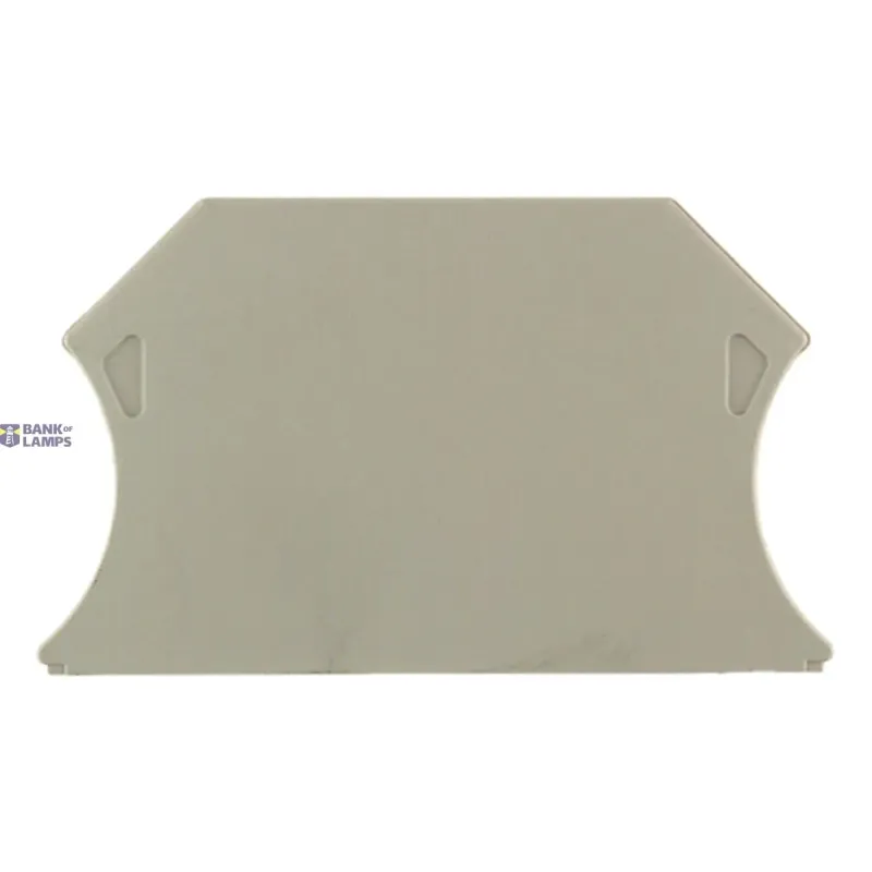 Weidmüller Terminal Block End Plate dark beige H 56 mm W 1.5 mm, Wemid 1050000000