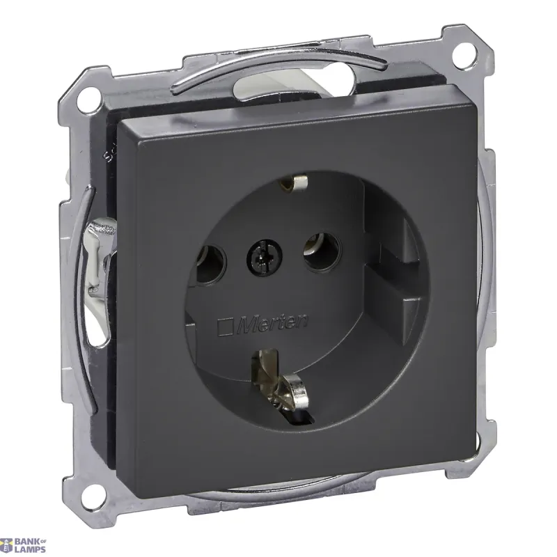 Schneider Electric Socket Outlet Merten System M SCHUKO, Screwless Terminals MTN2301-0414