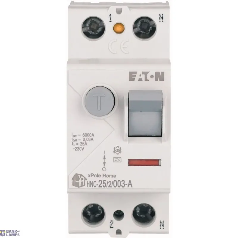 EATON Residual current circuit breaker (RCCB), 25A, 2p, 30mA 194684