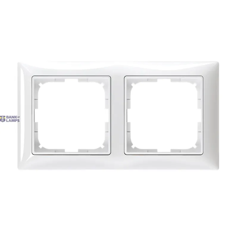 Busch-Jaeger 2512-94-507 Cover Frame 2gang(s) alpine white - Basic55 2CKA001725A1480