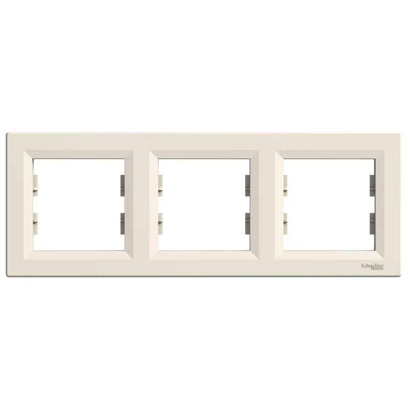 Schneider Electric Frame Asfora, 3-Gang, Cream EPH5800323