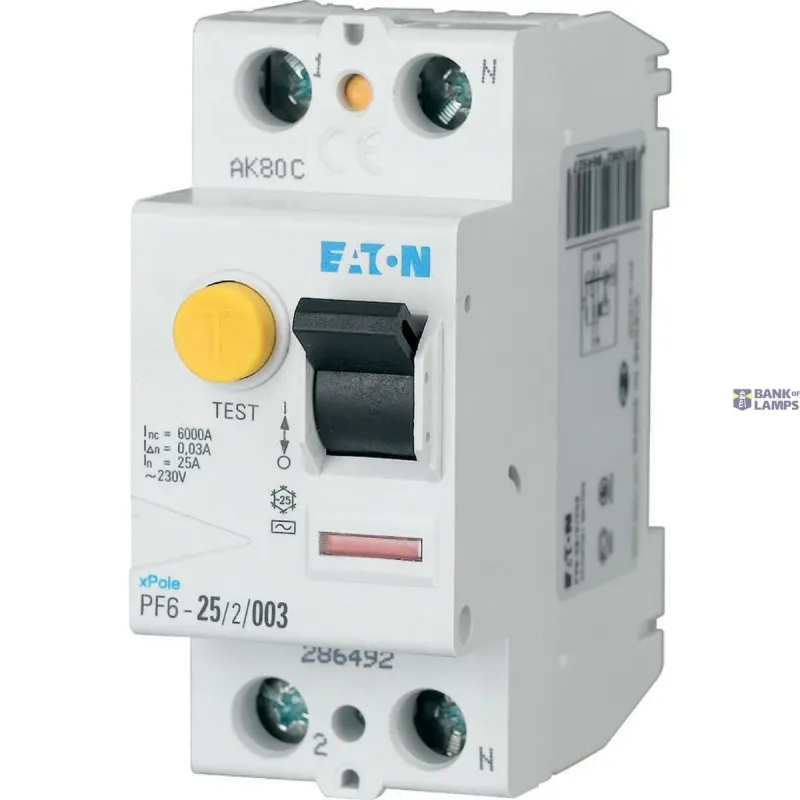 EATON PF6-25/2/003 Residual current circuit breaker (RCCB), 25A 286492