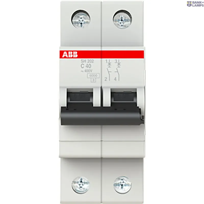 ABB SH202-C40 Miniature Circuit Breaker - 2P - C - 40 A 2CDS212001R0404