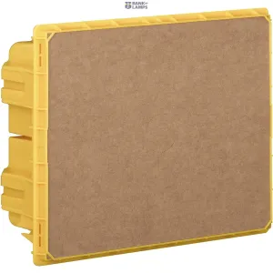 BTicino F315S8 — Flush-Mounting Box 8 Modules, LineaSpace IP40, Flush-Mounted, Orange, 232×186×80mm