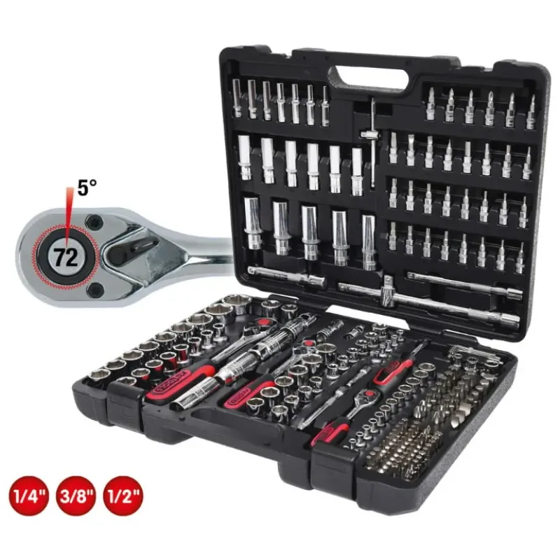 KS Tools Instrumentu komplekts CHROMEplus 1/4+3/8+1/2'' 195 gab., KS 918-0795