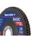 Specialist+ SPECIALIST+ vēdekļveida slīpēšanas disks BASIC ZK40, 125 mm 250-51204