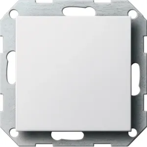 Gira 026827 — Blank накладка System 55 with Support Ring, Pure White Matt