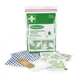 Wound cleansing wipes and plasters, Cederroth