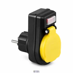 THORGEON 23006 — 1-Way Socket Adapter 16A 250V~Max:3680W IP44 THORGEON 23006 — 1-Way Socket Adapter 16A 250V~Max:3680W IP44