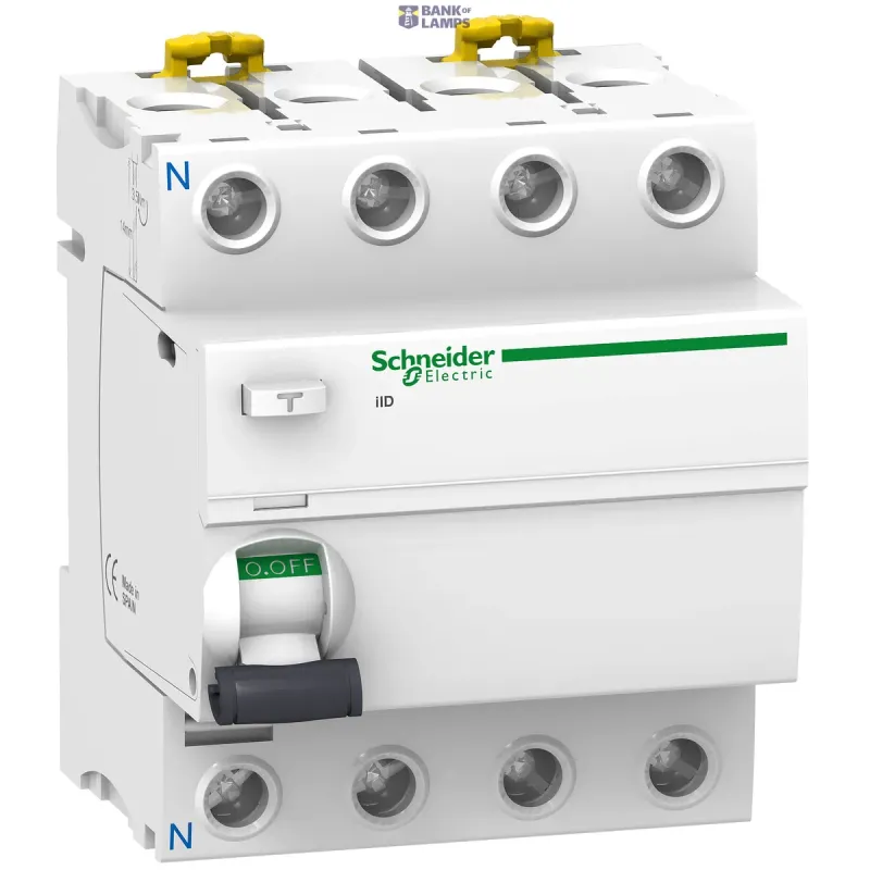 Schneider Electric Residual Current Circuit Breaker Acti9 iIDK RCCB, 4P, 63 A A9R37463