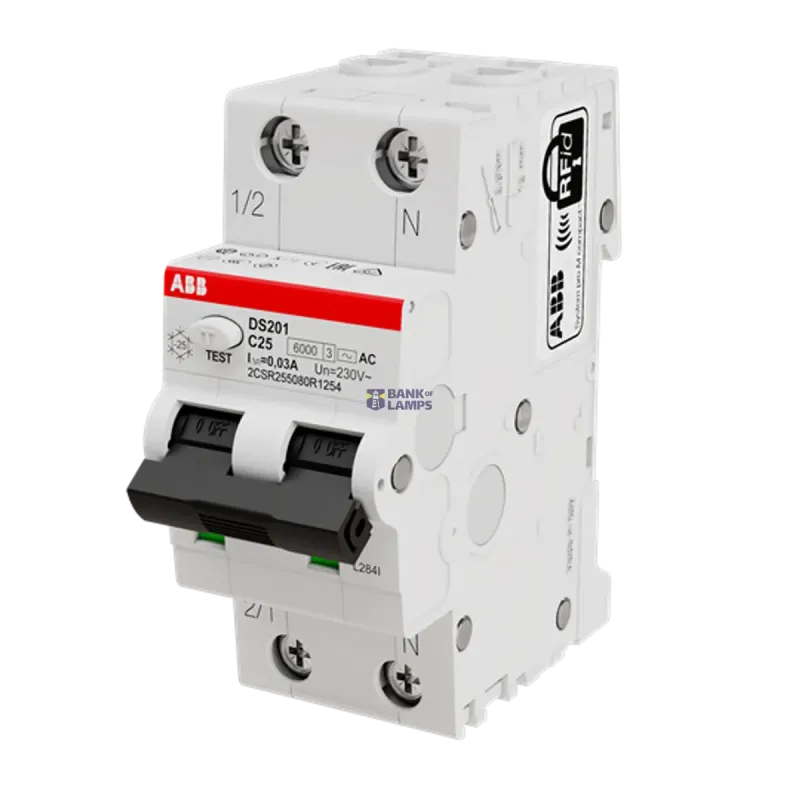 ABB DS201 C25 AC30 Residual Current Circuit Breaker with 2CSR255080R1254