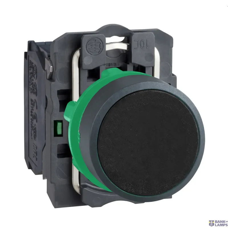 Schneider Electric Push-Button Harmony XB5, 1NO, 22.5mm, IP66, Black, Spring XB5AA21