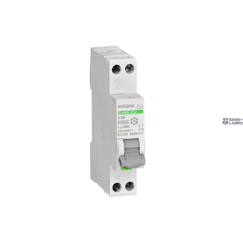 Noark RCBO Ex9BL20J 1P+N B10 30mA Type A 117471