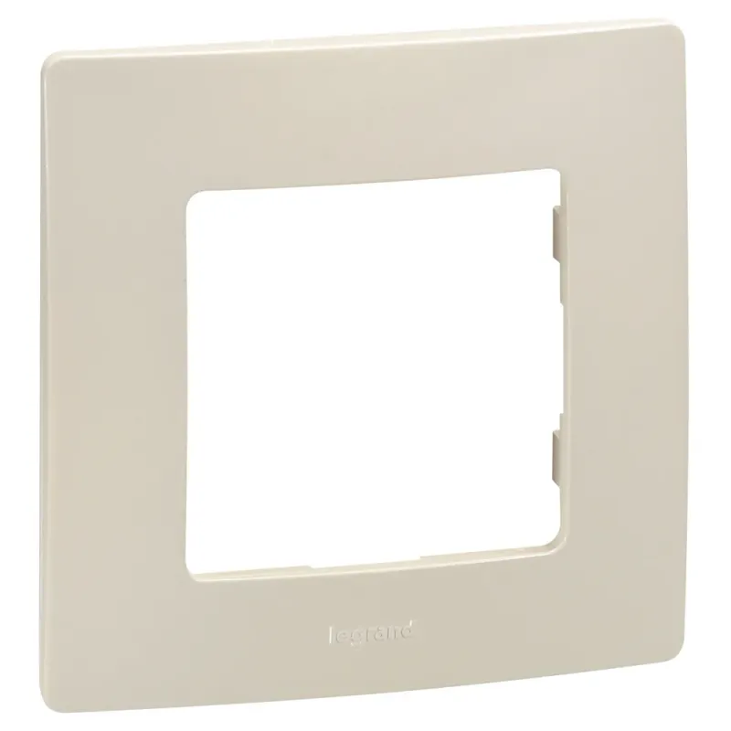 Legrand Plate Niloé Ivory, IK04, 86 mm, 10 mm, Beige, 1-Gang 665011