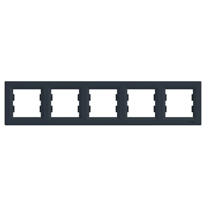 Schneider Electric Frame Asfora, Anthracite, 5-Gang EPH5800571