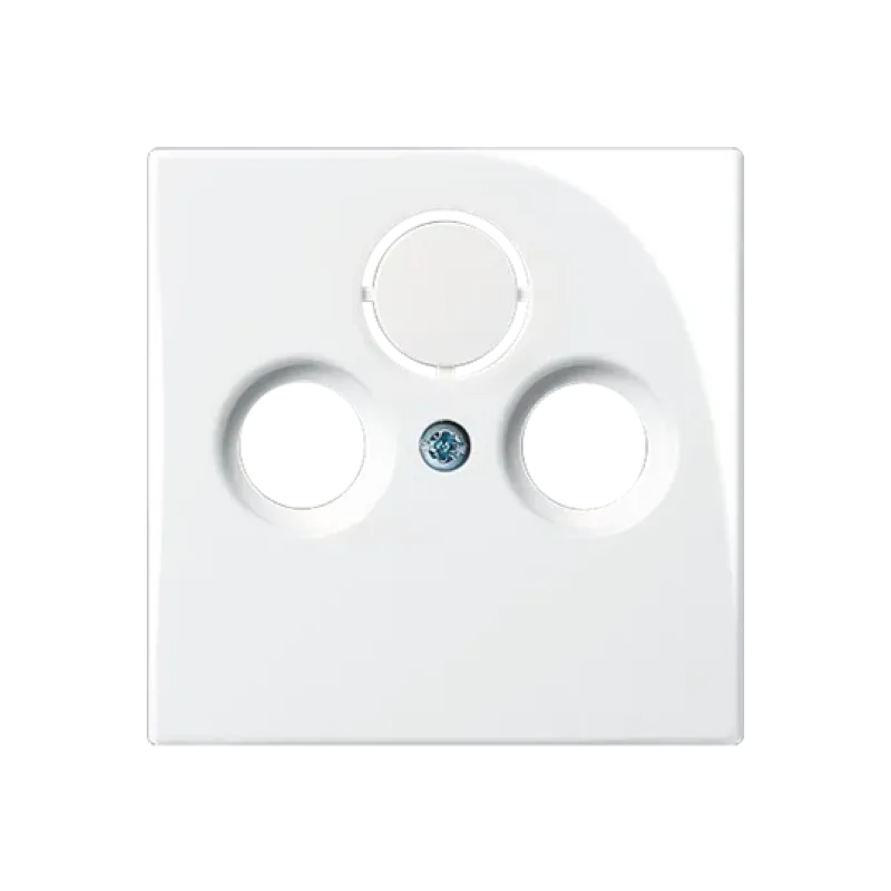 Busch-Jaeger Central Plate Basic 55 TV SAT FM Cream 2CKA001724A4284
