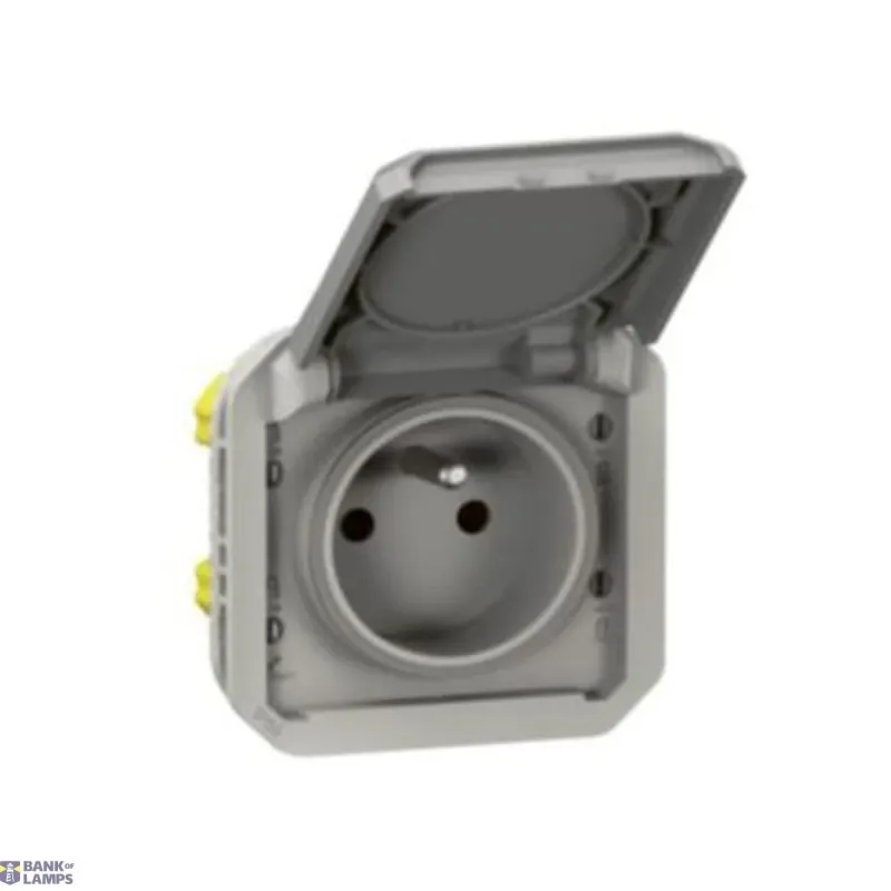 Legrand Socket Outlet Plexo Grey 069551L