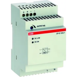 ABB 1SVR427043R1200 — Power Supply CP-D 12/2.1 12V DC 2.1A ABB 1SVR427043R1200 — Power Supply CP-D 12/2.1 12V DC 2.1A