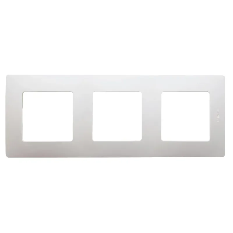 Legrand Plate Niloé Ivory, IK04, 228 mm, 10 mm, 86 mm, 3-Gang 665013