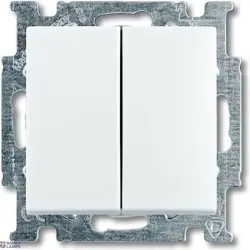 Busch-Jaeger 2CKA001012A2141 — 2006/5 UC-94-507 Cover Plates (partly incl. Insert) Rocker/button Series switch alpine white - Basic55