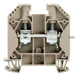 Weidmüller 1020400000 — Feed-Through Terminal Block Screw connection, dark beige, 16 mm², 76 A, 1000 V Conn 2