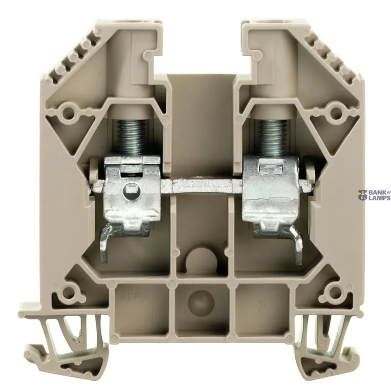 Weidmüller Feed-Through Terminal Block Screw connection, dark beige 1020400000