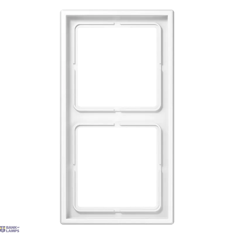 Jung Cover Frame LS 990, 2-Gang, White, 81 mm x 152 mm, IP44 LS982WW