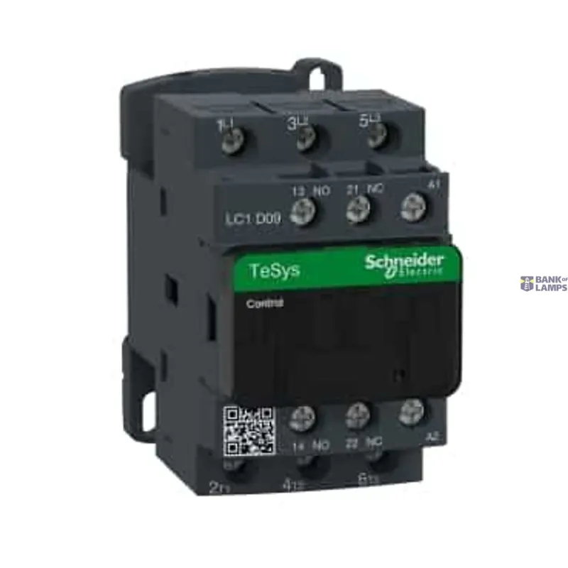 Schneider Electric Contactor TeSys Deca, 3P, 9 A, 440 V, 3NO, IP20, 220 V AC LC1D09M7