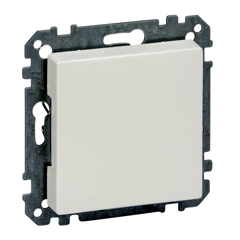 Schneider Electric Cover Merten System M, White, Blanking, Polar, Glossy MTN391619