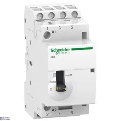 Schneider Electric A9C21833 — Contactor Acti9 iCT, 25 A, 220–240 V, 3NO, IP20, Remote And Manual Control Schneider Electric A9C21833 — Contactor Acti9 iCT, 25 A, 220–240 V, 3NO, IP20, Remote And Manual Control