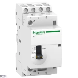 Schneider Electric A9C21833 — kontaktors Acti9 iCT, 25 A, 220–240 V, 3NO, IP20, Remote And Manual Control