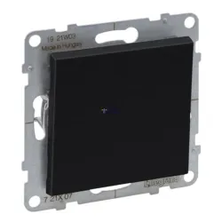 Legrand 721407 — Intermediate Switch Suno Black, 10AX, IK04, Plastic, 27.3 mm