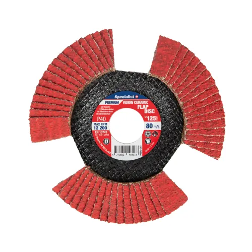 Specialist+ Atlokšņu slīpēšanas disks 125 mm, P40, Vision Ceramic 250-71204