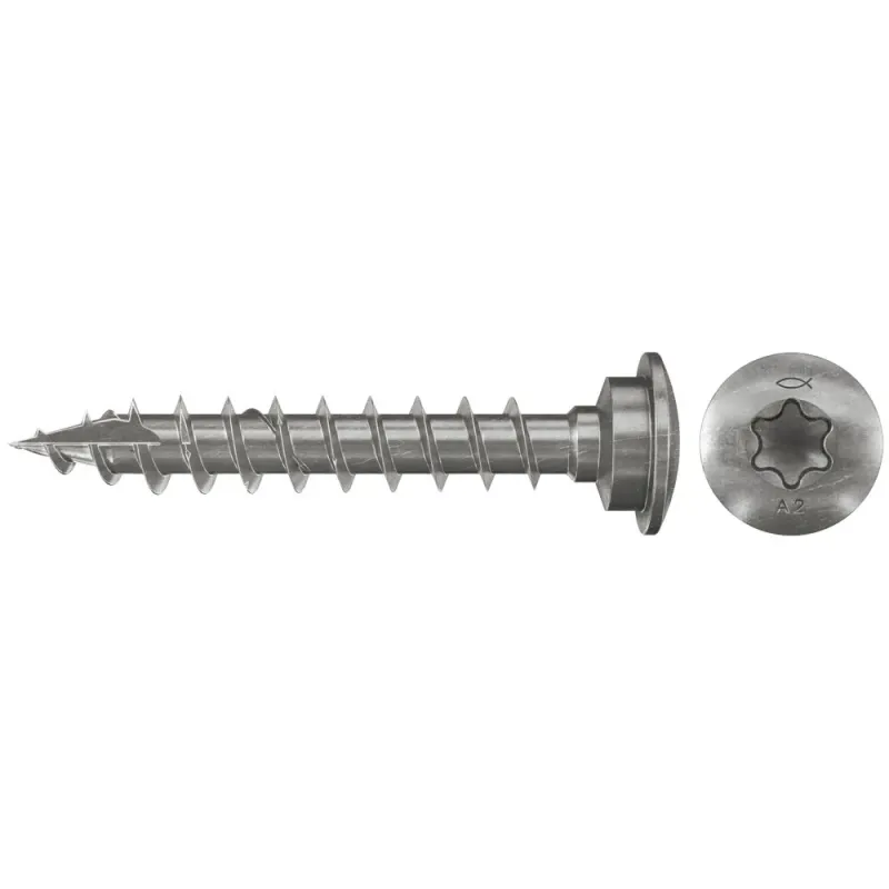 Fischer Centrēšanas koka skrūves 7,0 x 40 A2 50 gab. 61-660702