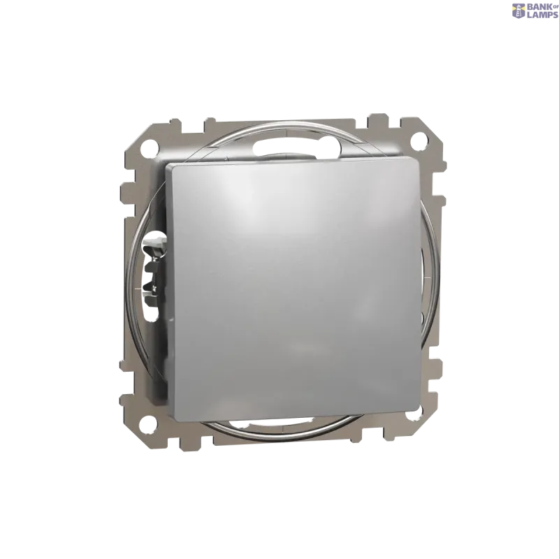 Schneider Electric Push-Button Sedna Design & Elements, 10A, Aluminium SDD113111