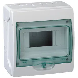 Schneider Electric 13978 — Small Distribution Board Kaedra, Mini - For Modular Device - 1 Openings - 8 Modules