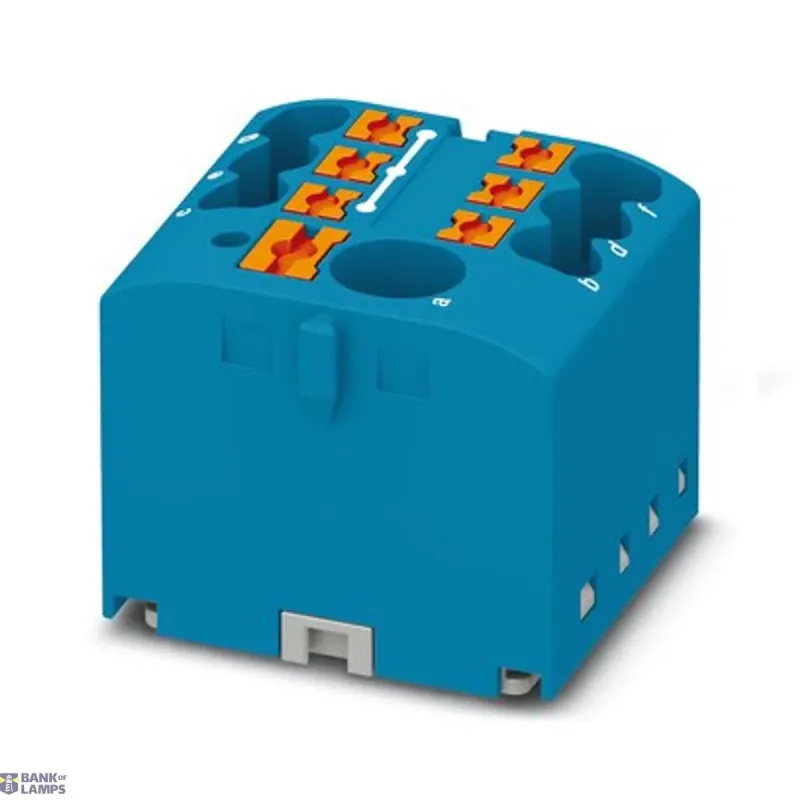 Phoenix Contact Distribution Block PTFIX 6/6X2.5 BU, 24A, Blue, Push-In 3273332