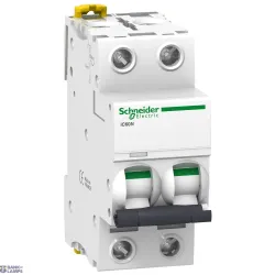 Schneider Electric A9F75210 — automātslēdzis Acti9 iC60, 2P, 10 A, 6 kA, D Curve