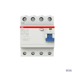 ABB 2CSF204101R1630 — F204 A-63/0.03 Residual Current Circuit Breaker 4P A type 30 mA