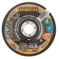 Griešanas disks XTK66, 125x0,6x22,23 mm, RHODIUS, 10 gab